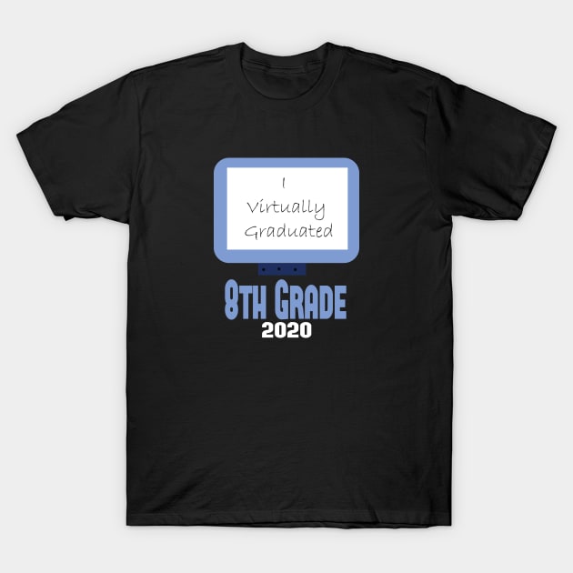 I Virtually Graduated in 2020 Youth Short, Funny Gift Idea, Quarantine, Stay at Home T-Shirt by wiixyou